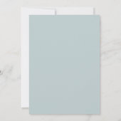 Invitation Mariage Eucalyptus Forêt Violet Turquoise (Dos)
