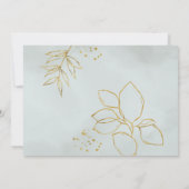 Invitation Mariage Eucalyptus Green Watercolor (Dos)