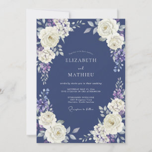 Invitation Mariage Eucalyptus Lin Blanc Ivoire Pur