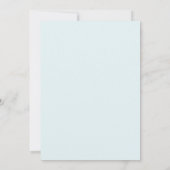 Invitation Mariage Eucalyptus Pin Teal Hiver (Dos)