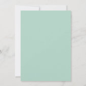 Invitation Mariage Eucalyptus Renoncule Sarcelle Menthe (Dos)