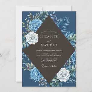 Invitation Mariage Eucalyptus Succulent Palmier de Minuit