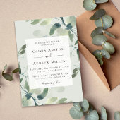 Invitation Mariage Eucalyptus Vert Sage