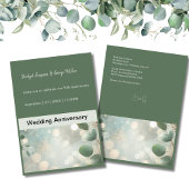 Invitation Mariage Eucalyptus Vert Sage romantique