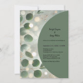 Invitation Mariage Eucalyptus Vert Sage romantique (Devant)