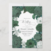 Invitation Mariage Evergreen, Juniper & Blanche-Neige (Devant)