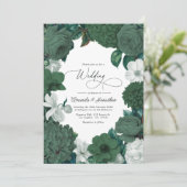 Invitation Mariage Evergreen, Juniper & Blanche-Neige (Debout devant)