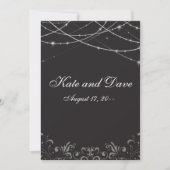 Invitation Mariage Fab Black String Cool (Devant)