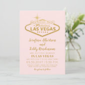 Invitation Mariage Fabuleux Rose à Las Vegas (Debout devant)