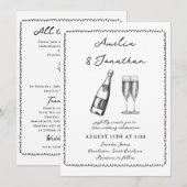 Invitation Mariage Fantaisiste (Devant / Derrière)