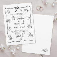 Mariage Fantaisiste Dessiné à la Main