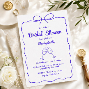 Invitation Mariage fantaisiste dessiné à la main et moderne