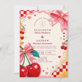 Invitation Mariage Fantaisiste et Kitsch (Devant)