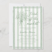 Invitation Mariage fantaisiste frais débarqué du marché (Devant)