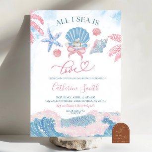 Invitation Mariage fantaisiste rose bleu Tout ce que je vois 