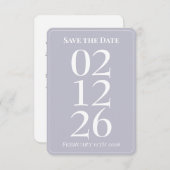 Invitation Mariage Fantaisiste Violet Lavande Enregistrer la  (Devant / Derrière)