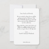 Invitation Mariage Fantaisiste Violet Lavande Enregistrer la  (Dos)