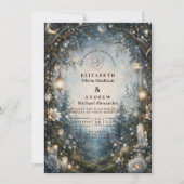 Invitation Mariage Fantastique en Forêt Enchantée (Devant)