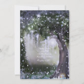 Invitation Mariage féerique dans une forêt enchantée de lavan (Dos)