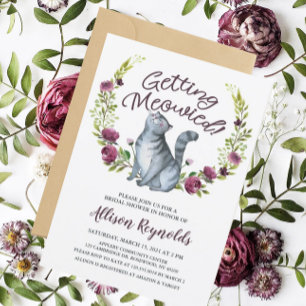 Invitation Mariage félin de Getting Meowied