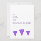 Invitation Mariage Fête de Pizza (Dos)