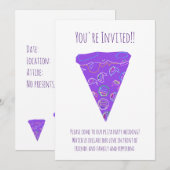 Invitation Mariage Fête de Pizza (Devant / Derrière)