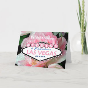 Invitation MARIAGE Fête des mariées à Las Vegas Card Flower 4