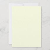 Invitation Mariage Feuillage de Mousse Crème (Dos)