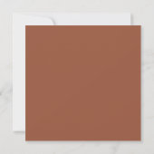 Invitation Mariage Feuillage Ginkgo Terracotta Rustique (Dos)