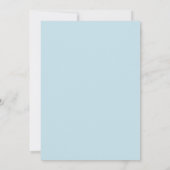Invitation Mariage Feuillage Peint Luxe Aqua (Dos)