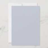 Invitation Mariage Feuille Aquarelle bleu doux (Dos)