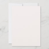 Invitation Mariage Feuille Aquatique Corail (Dos)