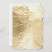 Invitation Mariage Feuille Chic Gold (Dos)
