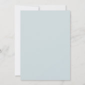 Invitation Mariage Feuille d'Abricot Aqua (Dos)