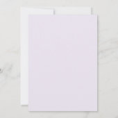 Invitation Mariage Feuille d'Argent Violet (Dos)