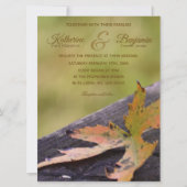 Invitation Mariage Feuille d'Automne (Devant)