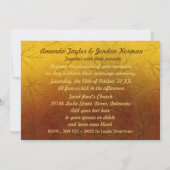 Invitation Mariage Feuille d'automne (Dos)