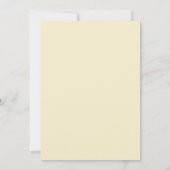 Invitation Mariage Feuille de Bleuet Beurre (Dos)