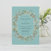 Invitation Mariage Feuille de Canard (Debout devant)
