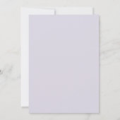 Invitation Mariage Feuille de Champagne Lilas (Dos)