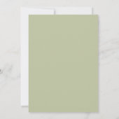 Invitation Mariage feuille de crème d'olive (Dos)