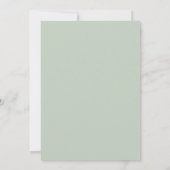 Invitation Mariage Feuille de Fougère Celadon (Dos)