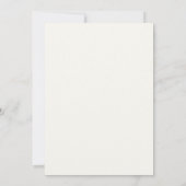 Invitation Mariage Feuille de glace dorée (Dos)