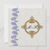 Invitation Mariage Feuille de lavande bijoux (Devant)