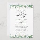 Invitation Mariage Feuille de l'Eucalyptus (Devant)