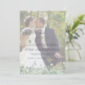 Invitation Mariage Feuille de l'Eucalyptus (Debout devant)