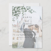 Invitation Mariage Feuille de l'Eucalyptus (Devant)