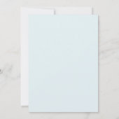 Invitation Mariage feuille de lilas azur (Dos)