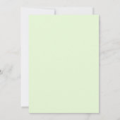 Invitation Mariage Feuille de Menthe Chartreuse (Dos)