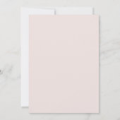 Invitation Mariage Feuille de Menthe Rose (Dos)